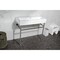 Kingston Brass 39 Porcelain Console Sink with Stainless Steel Legs, WhiteBrushed Nickel VPB3917H8ST - alternate 3